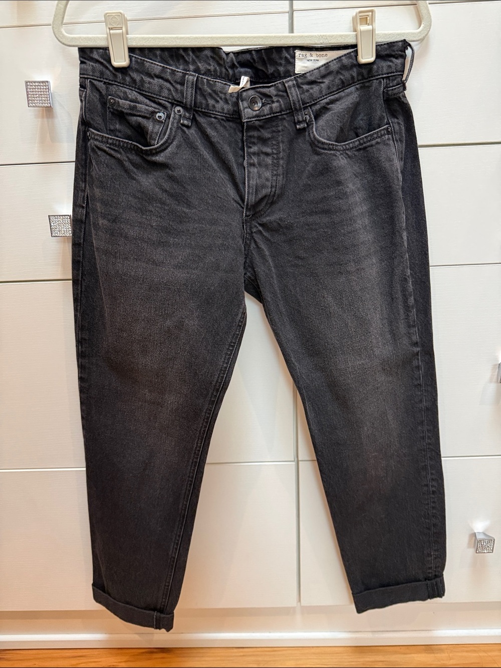 rag & bone Black Boyfriend Jeans